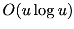 \( O(u\log u) \)